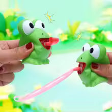 Pinch Frog Dinosaur Sticking Tongue Out Toys Funny Sensory Stress Relief Fidget Toys Cat Toys School Gifts for Kids Children